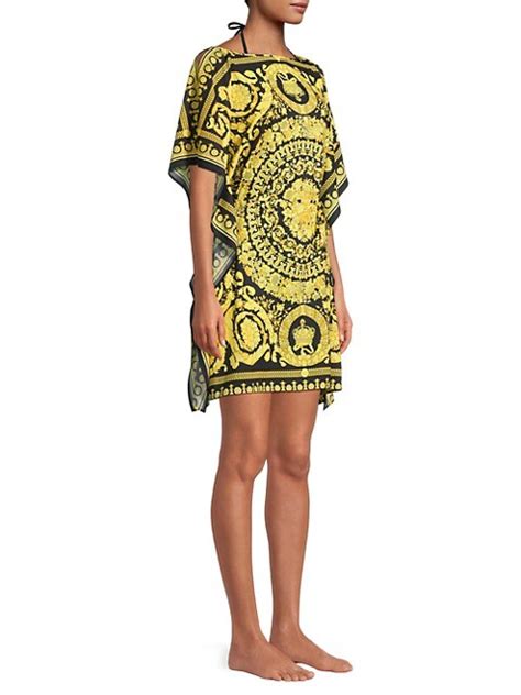 Shop Versace Barocco Print Coverup Caftan .